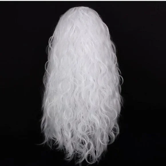White Curly Lace Wig